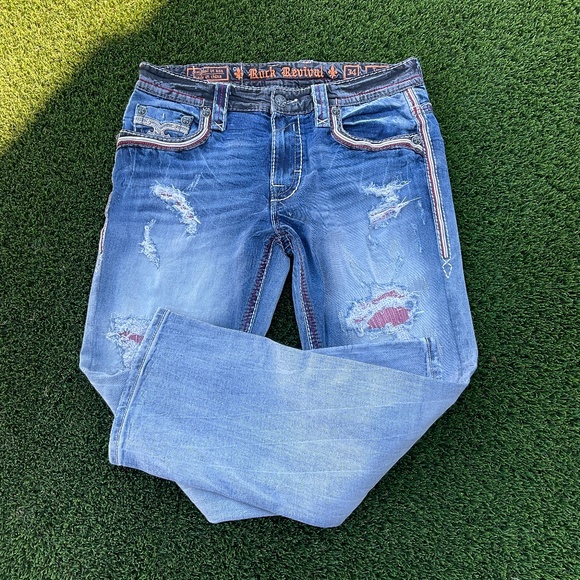Rock Revival Men Jeans USED - Picture 1 of 6